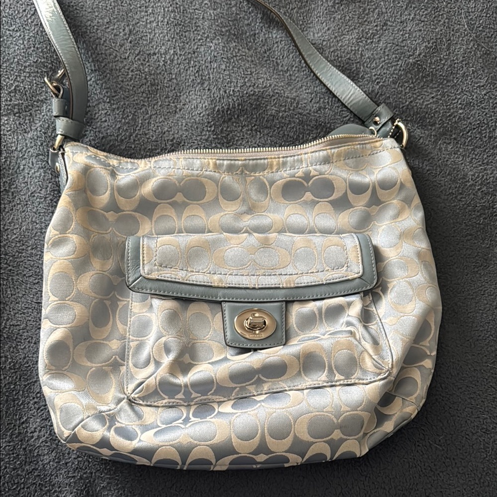 Coach Light Blue Shoulder Bag
